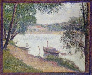 Szürke idő, Grande Jatte. 1886-88 körül alkotó: Georges Seurat