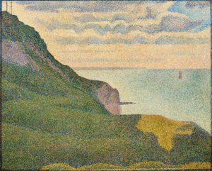 Tengeri tájkép Port-en-Bessinnél, Normandia alkotó: Georges Seurat