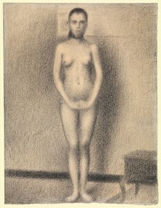 Tanulmány a „Poseuses” című műhöz alkotó: Georges Seurat