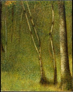 Az erdő Pontaubert-nél alkotó: Georges Seurat