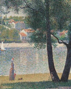 A Szajna Courbevoie-nál alkotó: Georges Seurat