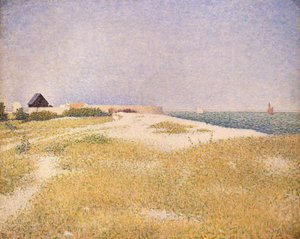 A Samson-erőd kilátása, 1885 alkotó: Georges Seurat