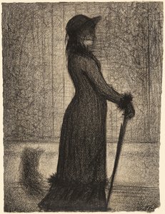Nő Sétáló alkotó: Georges Seurat