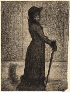 Sétáló nő alkotó: Georges Seurat