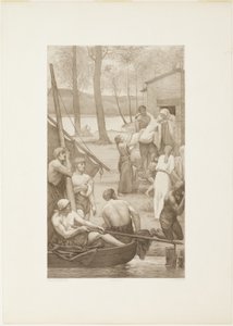 Szent Genovéva lelkipásztori élete (bal oldali panel)