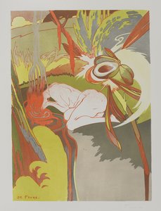 La Source du Mal, 1894 (színes litó szőtt papíron)