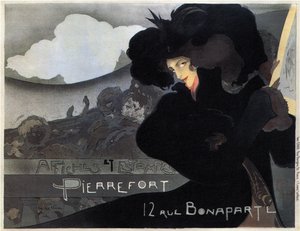 Pierrefort, Plakátok és bélyegek, 1898 alkotó: Georges de Feure