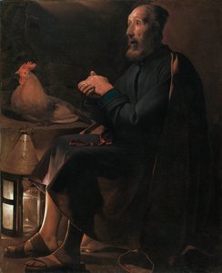 Bűnbánó Szent Péter alkotó: Georges de La Tour