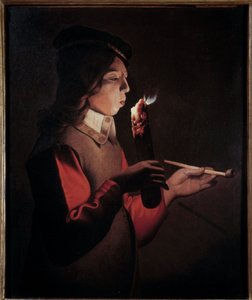 A fiatal dohányos Georges de La Tour festménye (1593-1652) alkotó: Georges de La Tour