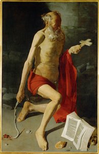 Szent Jeromos bűnbánata (festmény) alkotó: Georges de la Tour