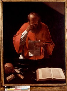 Szent Jeromos ábrázolása: Georges de la Tour festménye alkotó: Georges de La Tour