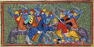 Charles Martel a tours-i csatában, Nagy francia krónikák (27686528435)