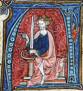 I. ifjabb Konrád, Kelet-Franciaország királya, Jacob van Maerlant Spieghel Historiael című művéből, 1330 körül (33526342263). alkotó: Georgia Levan Ramishvili from Tbilisi