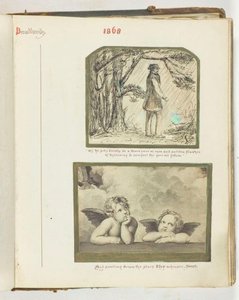 Cím nélkül [ember az esőben és két kerub], 1868.