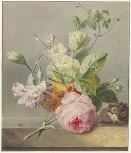 Csendélet virágokkal. 1800-25 körül