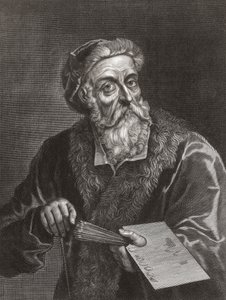 Tiziano. Portré. (nyomtatás) alkotó: Gerard (after) Edelinck