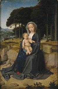 Pihenjen az egyiptomi repülésen, 1515 körül alkotó: Gerard David