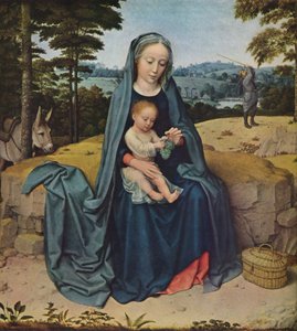 The Rest on the Flight to Egyiptom, c1510 alkotó: Gerard David