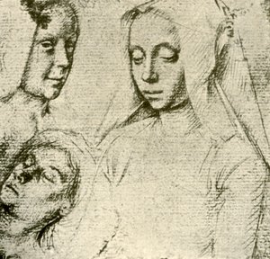 Három női fej, 15. század vége – 16. század eleje, 1908. alkotó: Gerard David