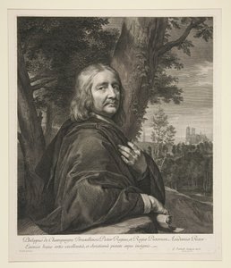 Philippe de Champaigne álló alakja tájban alkotó: Gérard Edelinck