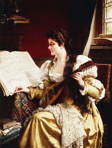 Hölgy mandolinnal