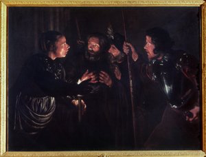 Szent Péter tagadása. Gerard Seghers (1591-1651) festménye. Olajfestmény