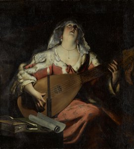 The Lant Player, 1620 körül (olaj, vászon)