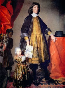 Cecilius Calvert, a marylandi 2. Lord Baltimore portréja unokájával és házifiújával (olaj, vászon)