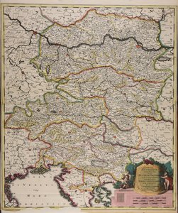 Circuli Austriaci orientalior pars in qua Austria propria et ab ea dependentes tum ducatus Stiriae, Carintiae, Carniolae tum comitatus hisce inclusi Cillensis et Goritiae singuli subdivisi alkotó: Gerard Valck