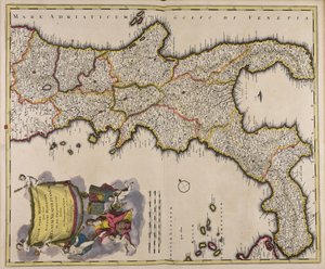 Italiae pars meridionalis quae nunc sceptri Hispanici regnum Neapolitanum in XII provincias divisum alkotó: Gerard Valck