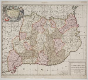 Katalóniai Hercegség, 1702 körül (kézzel színezett rézkarc) alkotó: Gerard Valck
