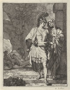 Aeneas en de Sibille van Cumae alkotó: Gerard de Lairesse