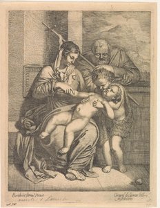 A Szent Család Keresztelő Jánossal alkotó: Gerard de Lairesse