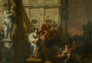 A fenyítés egy rászorulót vezet alkotó: Gerard de Lairesse