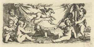 Putti zenél Pegasusszal alkotó: Gerard de Lairesse