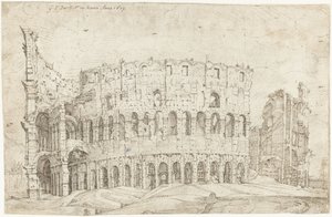 A Colosseum romjainak külseje, Róma