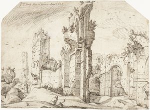 Caracalla fürdőjének romjai
