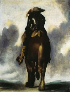 Ember lóháton, hátulról nézve alkotó: Gerard ter Borch