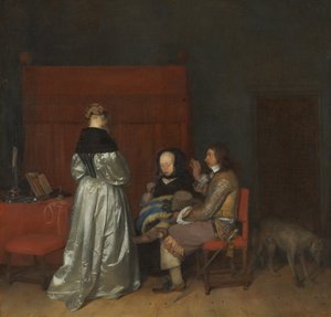A Gallant Conversation, az atyai intés alkotó: Gerard ter Borch