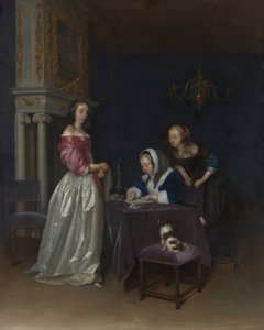 Curiosity, 1660-62 körül alkotó: Gerard ter Borch