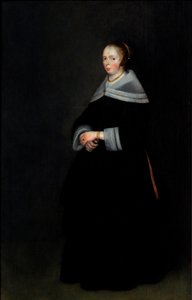 Egy hölgy portréja (olaj, panel) alkotó: Gerard ter Borch or Terborch