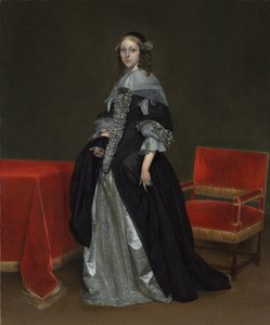 Női portré, 1665 körül alkotó: Gerard ter Borch