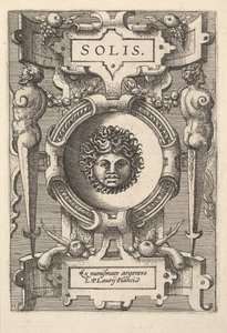 Sol mellszobra pántokkal körülvéve, a „Deorum dearumque” sorozatból, egy képsorozat a..., 1573