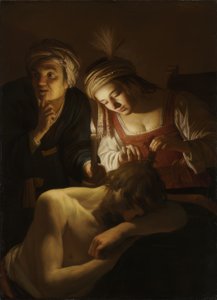 Sámson és Delila alkotó: Gerard van Honthorst