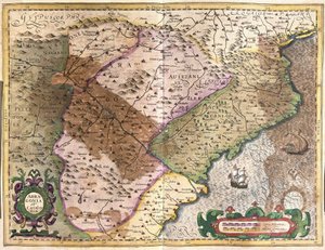 Aragónia és Katalónia, Spanyolország (metszet alkotó: Gerardus Mercator