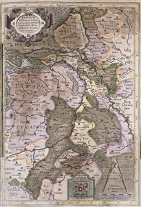 Hollandia és Brabant, Belgium (metszet alkotó: Gerardus Mercator
