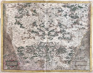 Lorraine, Franciaország (metszet alkotó: Gerardus Mercator