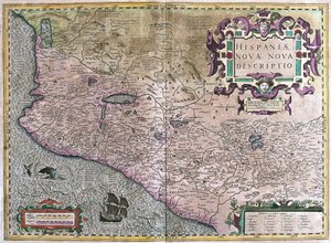 Mexikó (metszet alkotó: Gerardus Mercator