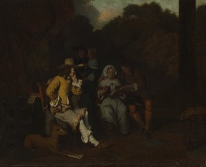 Zenés parti, 1650-es évek elején. alkotó: Gerbrand van den Eeckhout