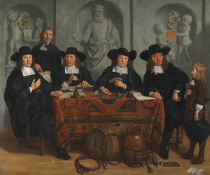 A kádárok és borszállítók céhének elöljárói alkotó: Gerbrand van den Eeckhout